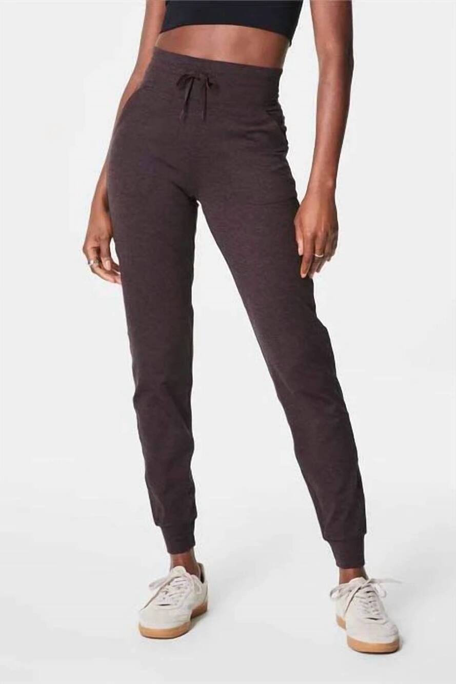 NEW SPANX soft stretch slim jogger in truffle brown